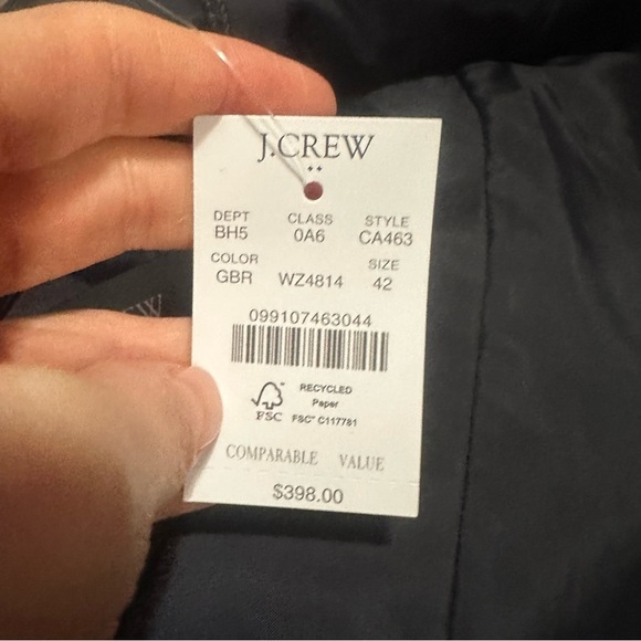 J crew grey brown Classic-fit Thompson plaid wool-blend blazer - Picture 8 of 9